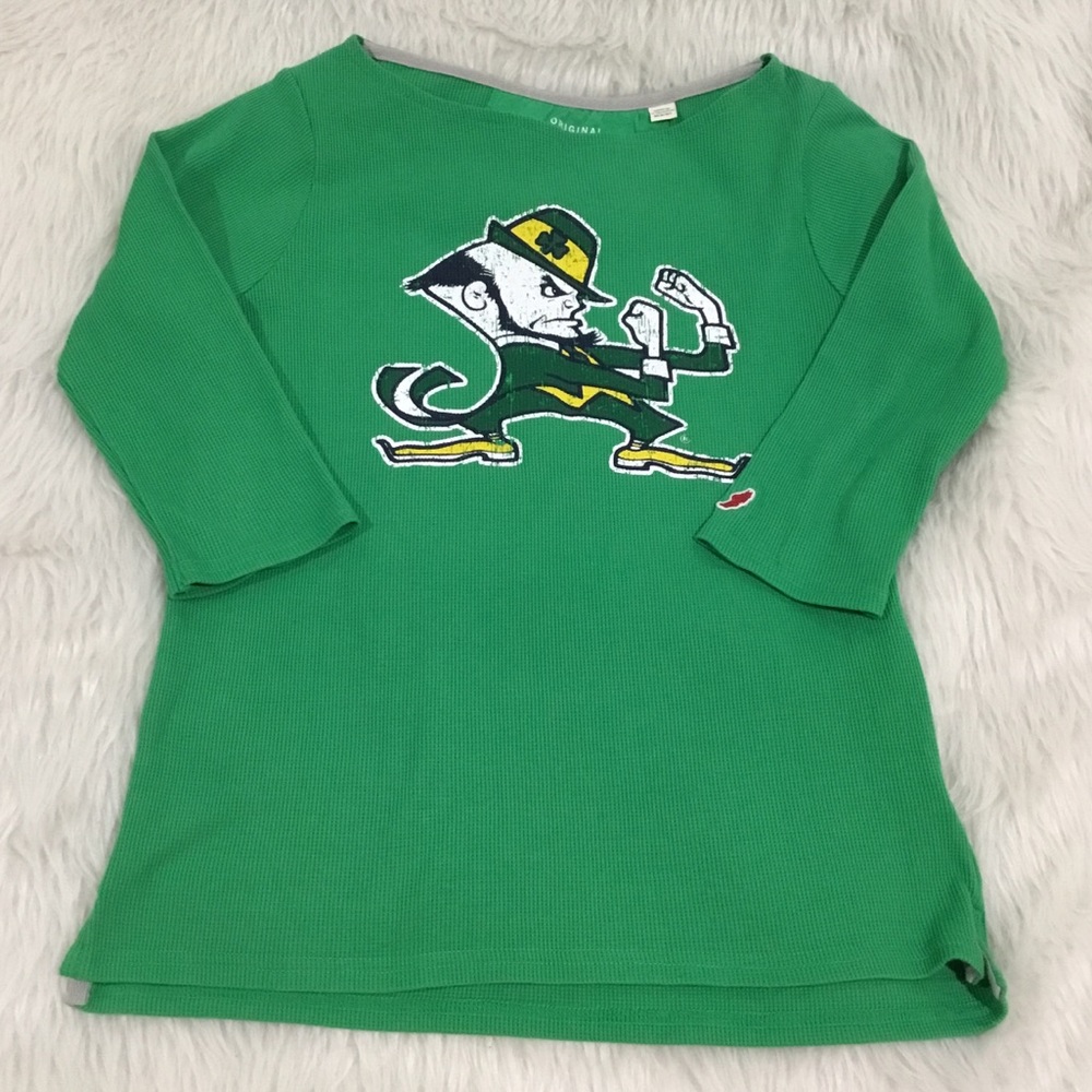 Fighting Irish college green shirt size medium